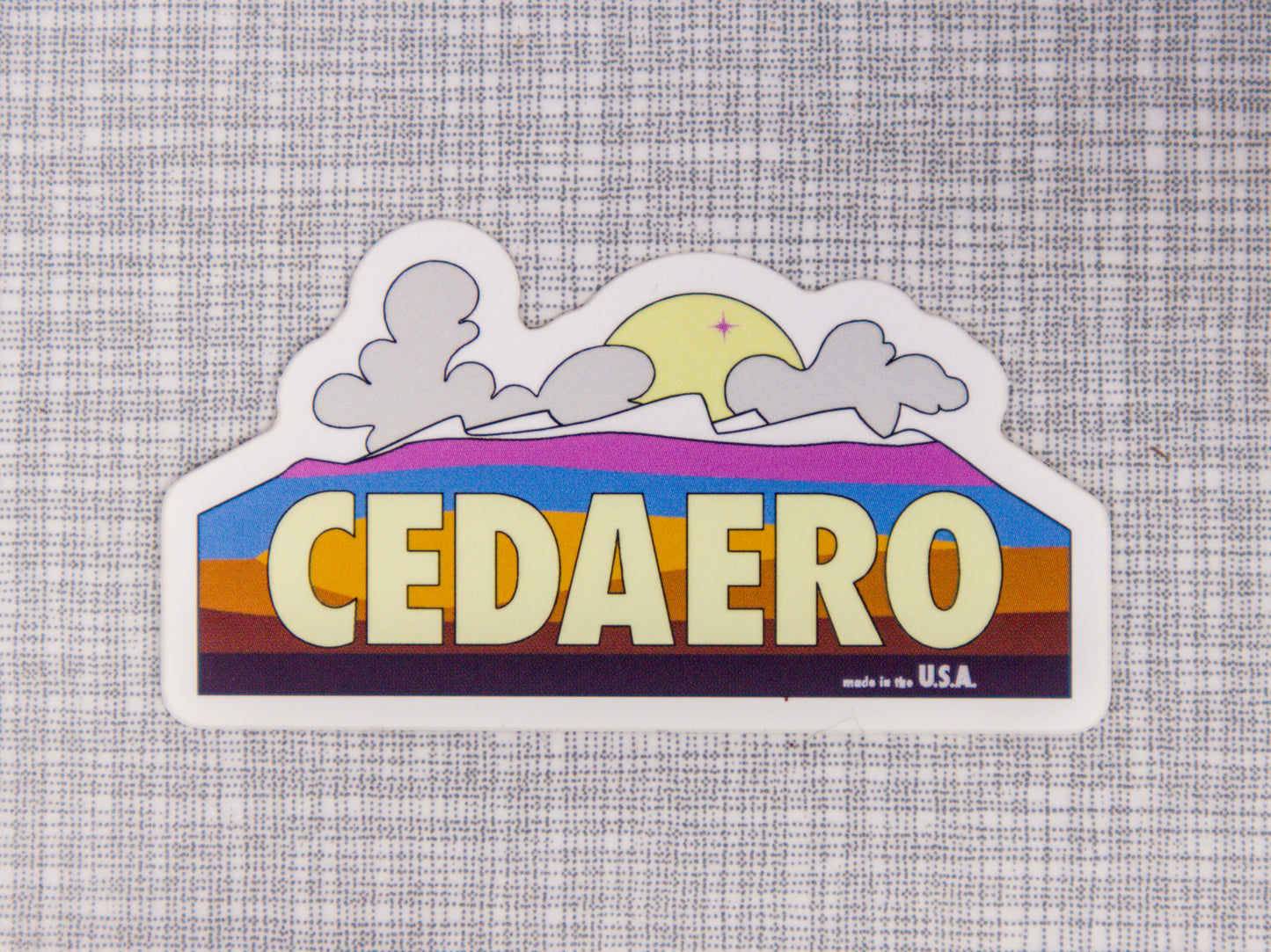 Cedaero Mountains Sticker