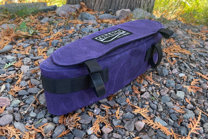 Sticky Purple Waxed Canvas Jones Loop Handlebar Pack - UNICORN