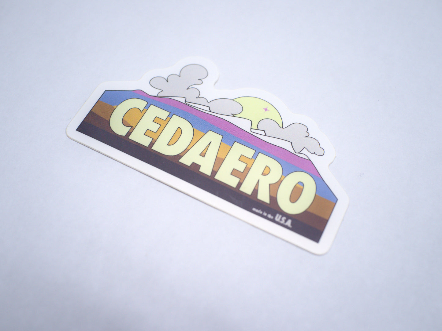Cedaero Mountains Sticker