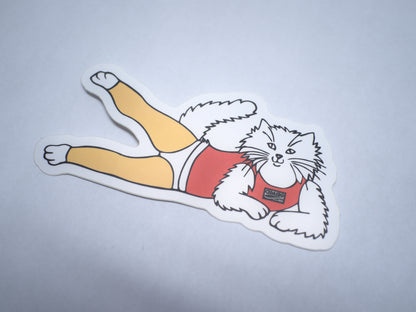 Slender James Die Cut Sticker